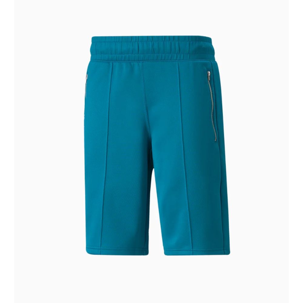 Puma x TMC Men's Small Hustle Way Bermuda Shorts Nipsey Hussle Teal 531215-01